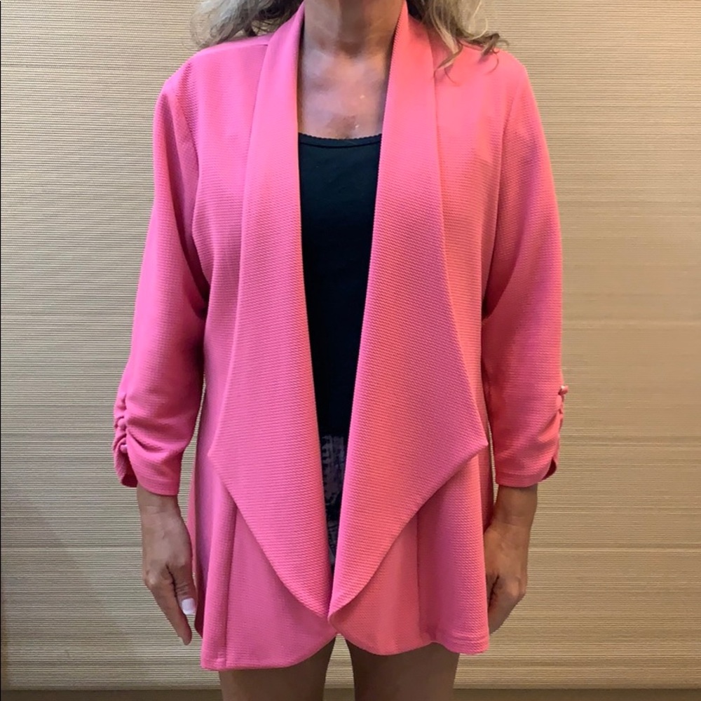 Travel Elements open front 3/4 sleeve jacket
